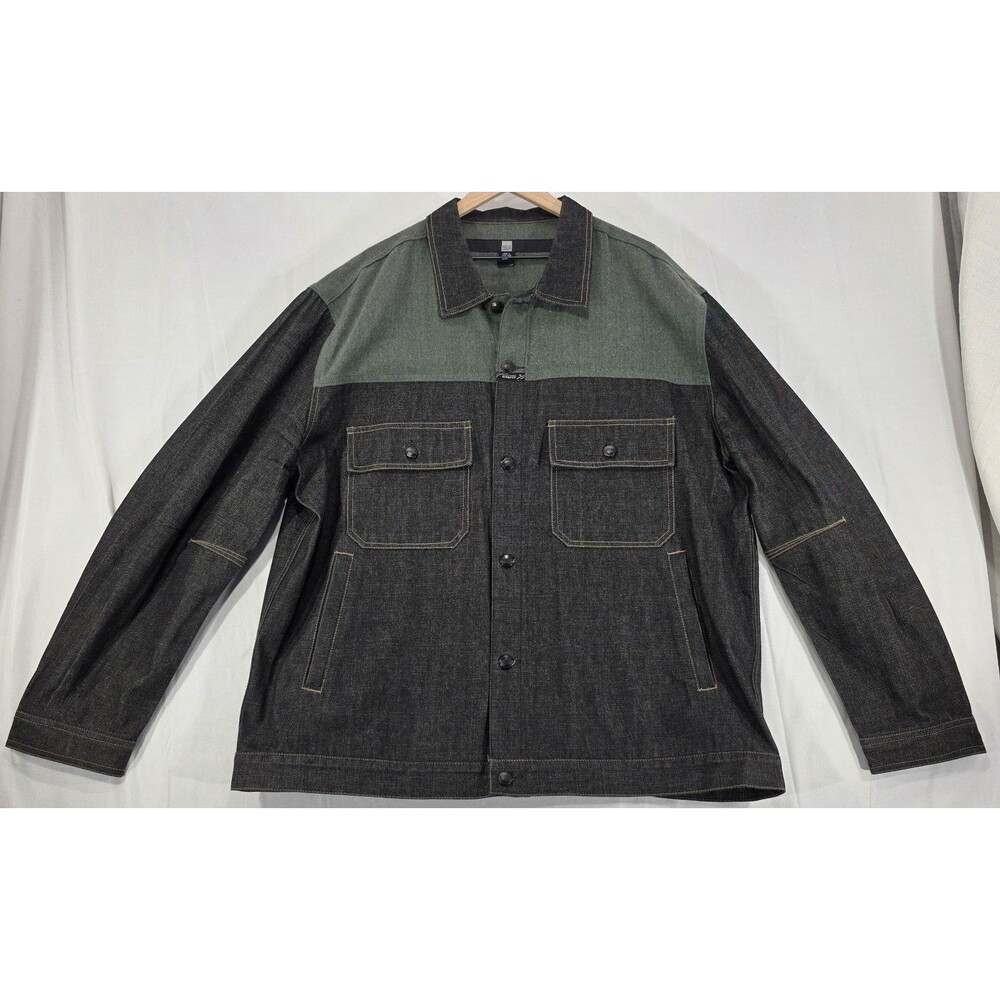 Vintage 90s Marithé François Girbaud Denim Jacket Two Tone Streetwear XXL EUC